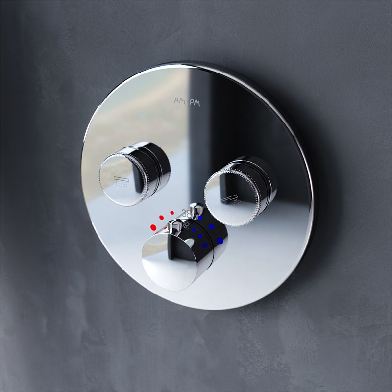 Смеситель Для ванны и душа с термостатом, монтируемый в стену F50A85700 Inspire 2.0 Смеситель Для ванны и душа с термостатом, монтируемый в стену F50A85700 Inspire 2.0