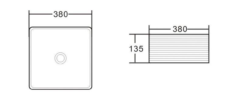 Раковина накладная BELBAGNO BB1407 Раковина накладная BELBAGNO BB1407