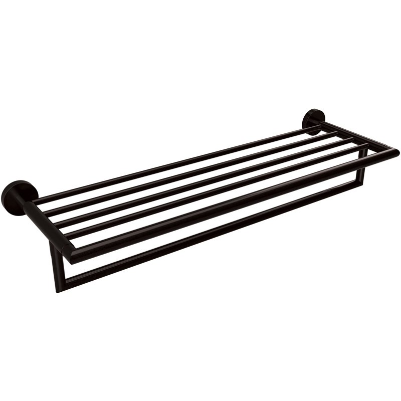 Полка для полотенец Bemeta Dark 104219070 Черная матовая Полка для полотенец Bemeta Dark 104219070 Черная матовая