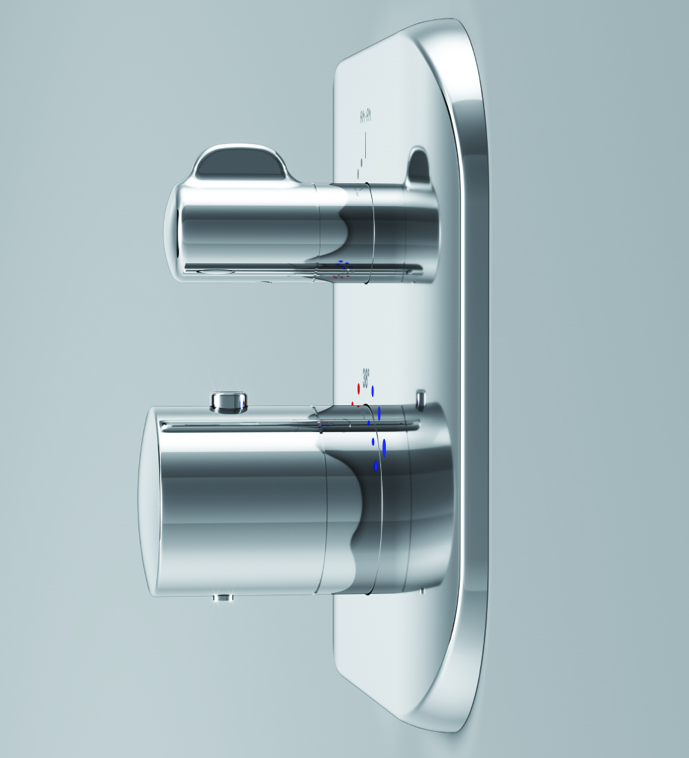 Смеситель Для душа с термостатом, монтируемый в стену F3075600 Sensation Смеситель Для душа с термостатом, монтируемый в стену F3075600 Sensation