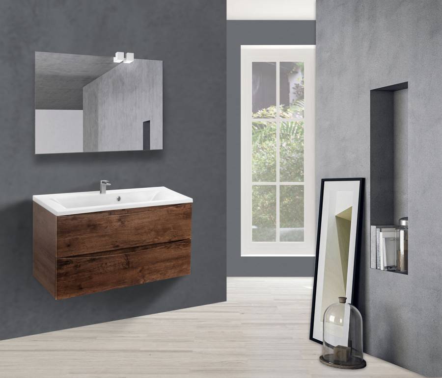 База под раковину Mia 900 подвесная, 2 выкатных ящика soft close, R.Wood База под раковину Mia 900 подвесная, 2 выкатных ящика soft close, R.Wood