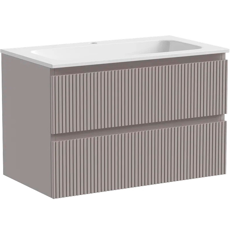 Тумба подвесная SANCOS Snob T 790х445х500, c двумя ящиками оснащенными доводчиками, Doha Soft, арт.SNT80SM Тумба подвесная SANCOS Snob T 790х445х500, c двумя ящиками оснащенными доводчиками, Doha Soft, арт.SNT80SM