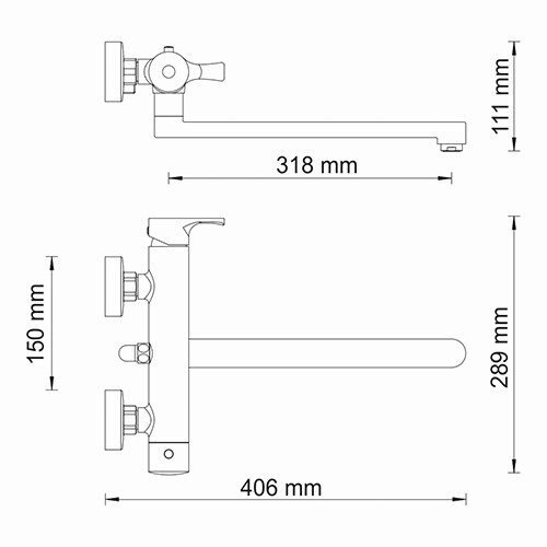 Berkel 4802L Смеситель для ванны с длинным изливом Wasserkraft Berkel 4802L Смеситель для ванны с длинным изливом Wasserkraft