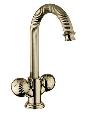 OLIMP-LS2-03/24-Sw Смеситель на раковину с донным клапаном, золото, ручки Swarovski OLIMP-LS2-03/24-Sw Смеситель на раковину с донным клапаном, золото, ручки Swarovski