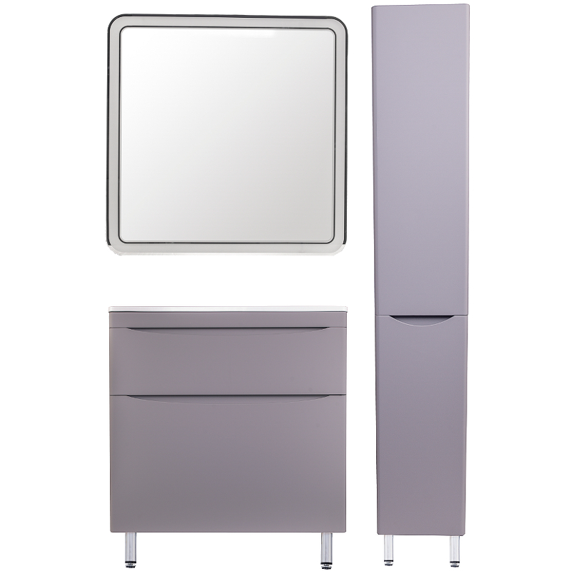 Тумба напольная Creto Oro 80 см 24-ST80-GR серый люкс Тумба напольная Creto Oro 80 см 24-ST80-GR серый люкс