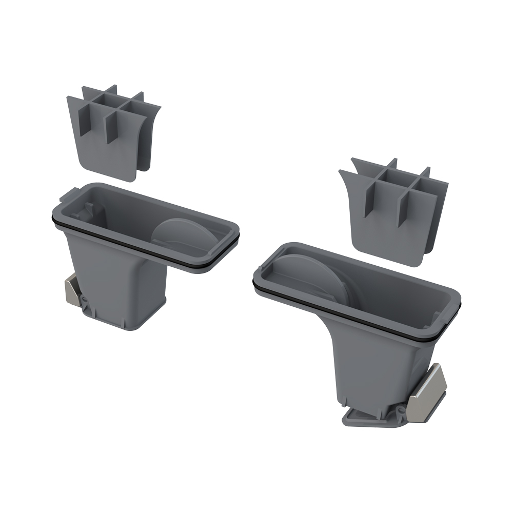 Комплект комбинированных гидрозатворов для нержавеющих желобов ALCA Комплект комбинированных гидрозатворов для нержавеющих желобов ALCA