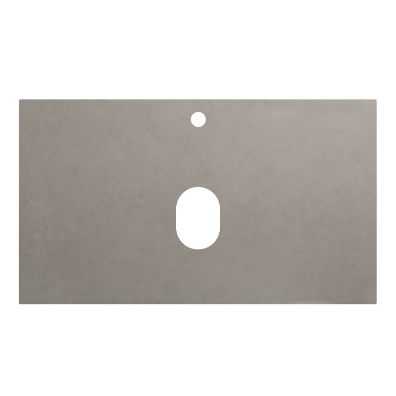 KEP-80-CEM-W0 Столешница из керамогранита без отверстия под смеситель 816x468x10 Исполнение: Cemento  KEP-80-CEM-W0 Столешница из керамогранита без отверстия под смеситель 816x468x10 Исполнение: Cemento