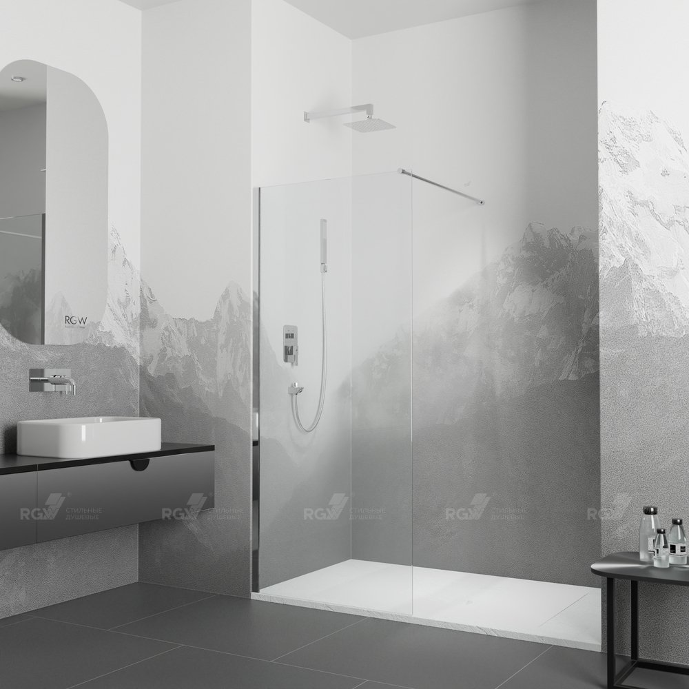 Душевая перегородка  70*195 RGW WA-002 Хром/Матовое/6 мм (690-705) (Easy) Душевая перегородка  70*195 RGW WA-002 Хром/Матовое/6 мм (690-705) (Easy)