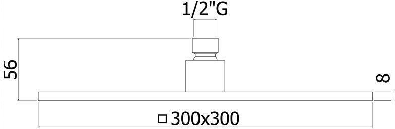 Верхний душ Paffoni Syncro King ZSOF078CR Верхний душ Paffoni Syncro King ZSOF078CR