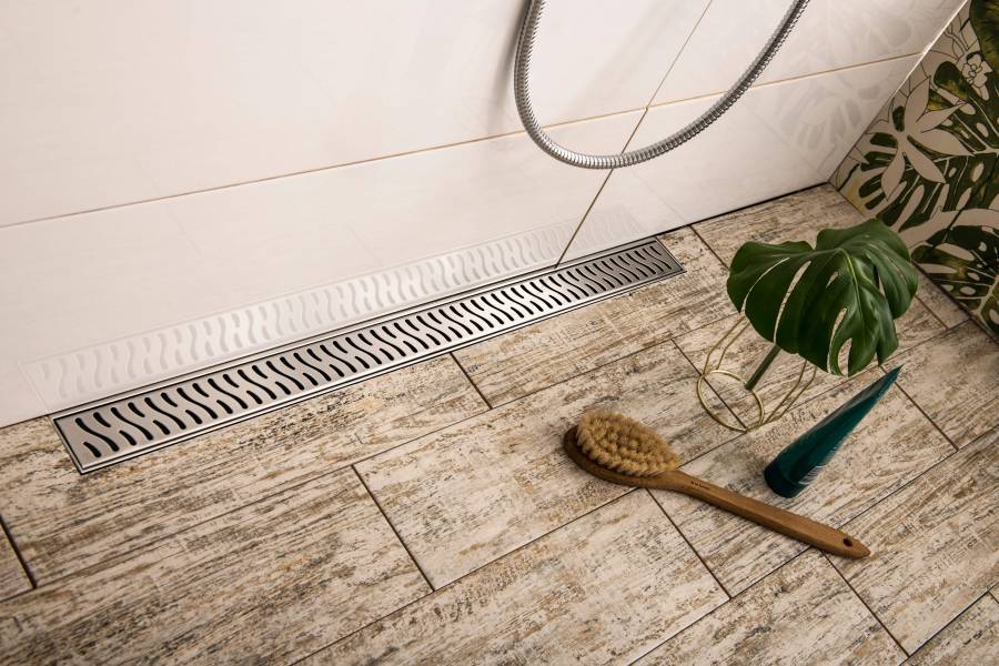 Душевой лоток 35 см Creto Zigzag CRE-350 ZH с решеткой, хром Душевой лоток 35 см Creto Zigzag CRE-350 ZH с решеткой, хром