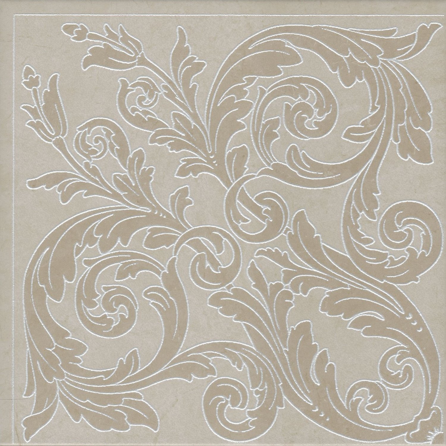 Декор HGD\A500\SG1687 Монсанту бежевый светлый (40,2см*40,2см*8мм) (4шт/0,646м2) орнамент, шт Декор HGD\A500\SG1687 Монсанту бежевый светлый (40,2см*40,2см*8мм) (4шт/0,646м2) орнамент, шт