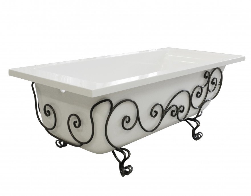 Кованая подставка для ванны "Дельта 150" (патина) Кованая подставка для ванны "Дельта 150" (патина)