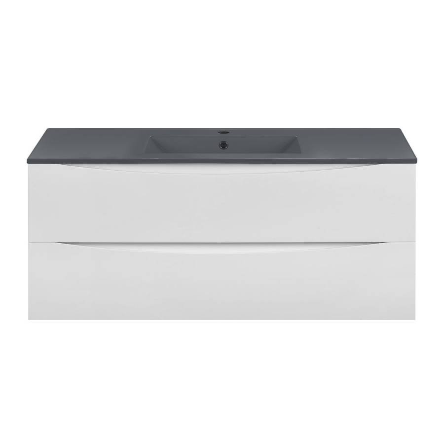 База под керамическую раковину Mia 1200 подвесная, 2 выкатных ящика soft close, G.White База под керамическую раковину Mia 1200 подвесная, 2 выкатных ящика soft close, G.White