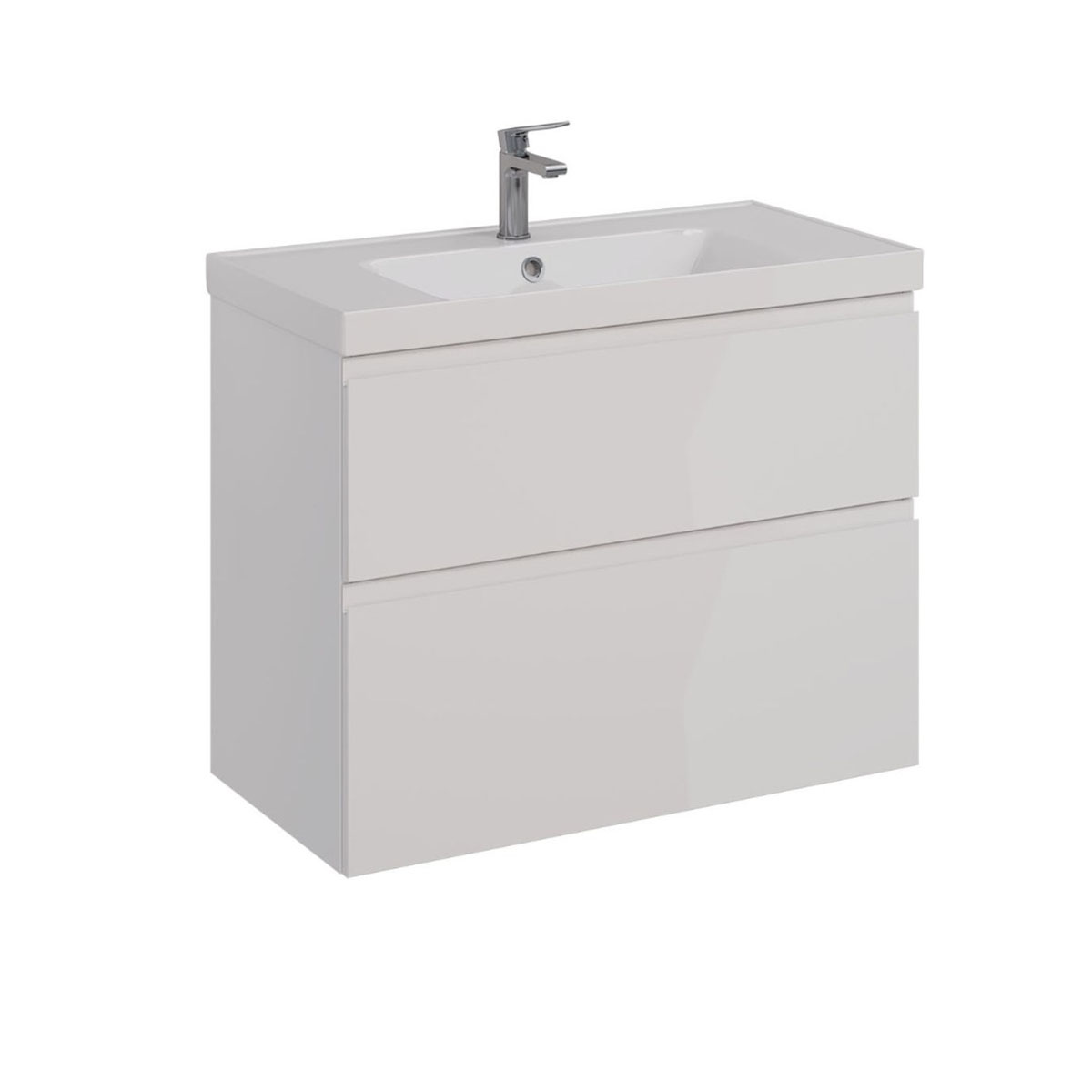 Тумба Lemark VEON 90см под 1 раковину, подвесная/напольная, 2 ящика, цвет корпуса, фасада: Белый глянец Тумба Lemark VEON 90см под 1 раковину, подвесная/напольная, 2 ящика, цвет корпуса, фасада: Белый глянец