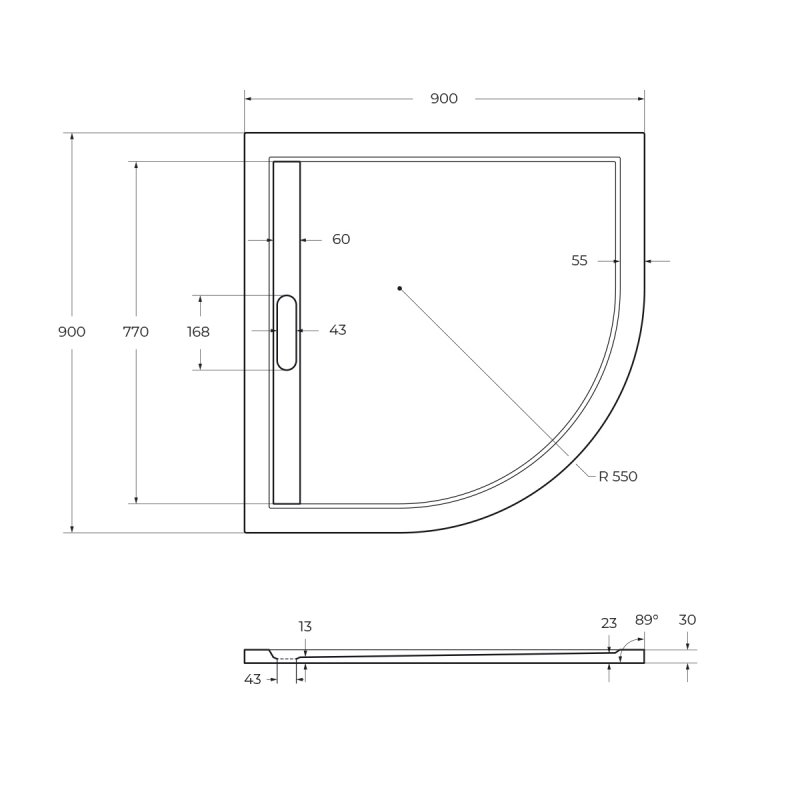 Экран для поддона из искусственного мрамора CEZARES TRAY-AS-R-80-100-SCR Экран для поддона из искусственного мрамора CEZARES TRAY-AS-R-80-100-SCR