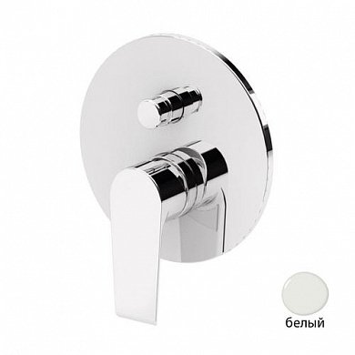 NAUTIC-VDIM-BIO Встраиваемый однорычажный смеситель для душа с переключателем, исполнение белый матовый