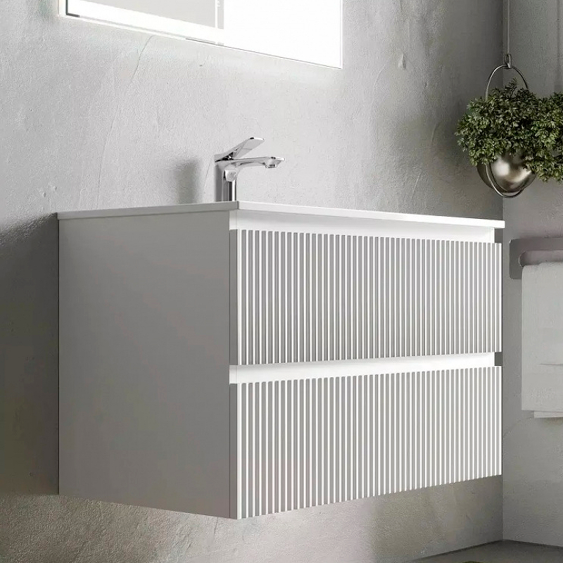 Тумба подвесная SANCOS Snob R 590х445х500, c двумя ящиками оснащенными доводчиками, Bianco, арт.SNR60W Тумба подвесная SANCOS Snob R 590х445х500, c двумя ящиками оснащенными доводчиками, Bianco, арт.SNR60W