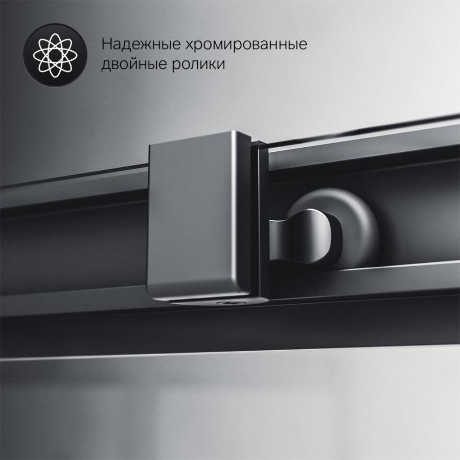 W93G-404-120290-BT Gem S Twin Slide 120x90. Душевое ограждение,120x90, профиль Черный мат., стекло п W93G-404-120290-BT Gem S Twin Slide 120x90. Душевое ограждение,120x90, профиль Черный мат., стекло п