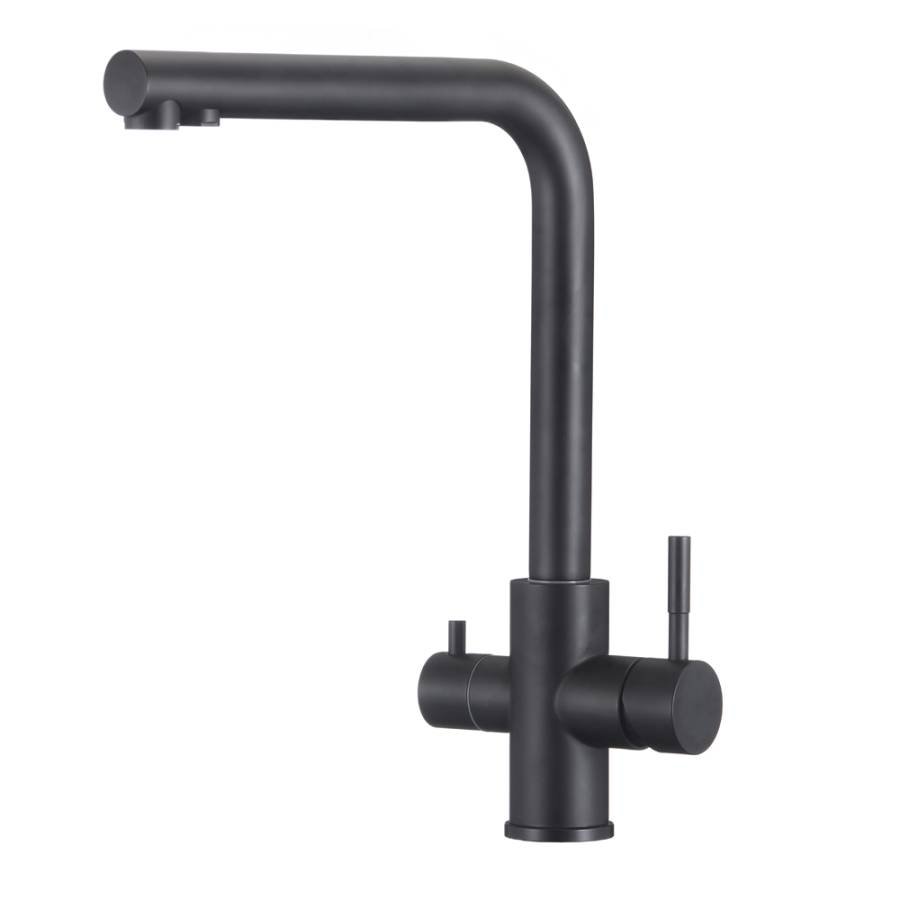 Смеситель ЧЕРНЫЙ д/кухни с каналом для питьевой воды нерж. BALEAR,арт.13450BLB Смеситель ЧЕРНЫЙ д/кухни с каналом для питьевой воды нерж. BALEAR,арт.13450BLB