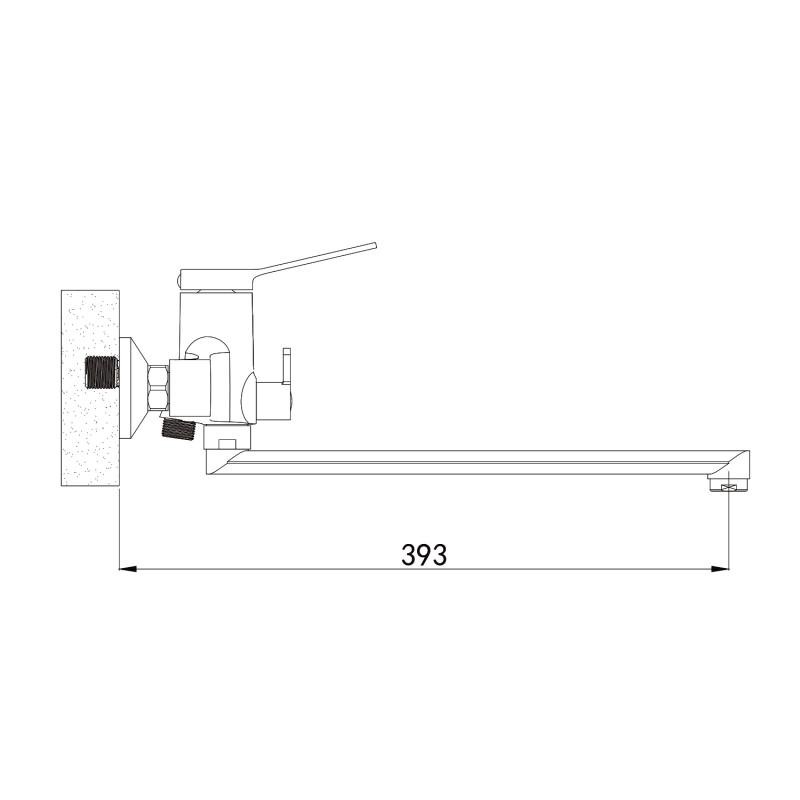 Смеситель для ванны Shevanik S62T S6222T Смеситель для ванны Shevanik S62T S6222T