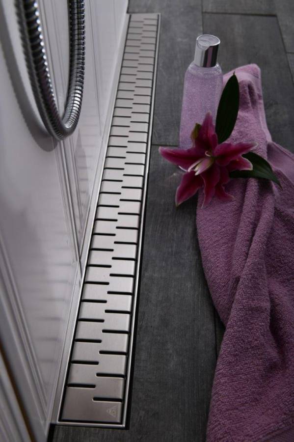 Душевой лоток 35 см Creto Snake CRE-350 SH с решеткой, хром Душевой лоток 35 см Creto Snake CRE-350 SH с решеткой, хром