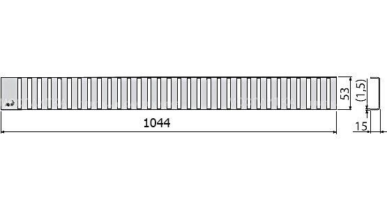 Решетка для водоотводящего желоба, нержавеющая сталь-глянец Решетка для водоотводящего желоба, нержавеющая сталь-глянец