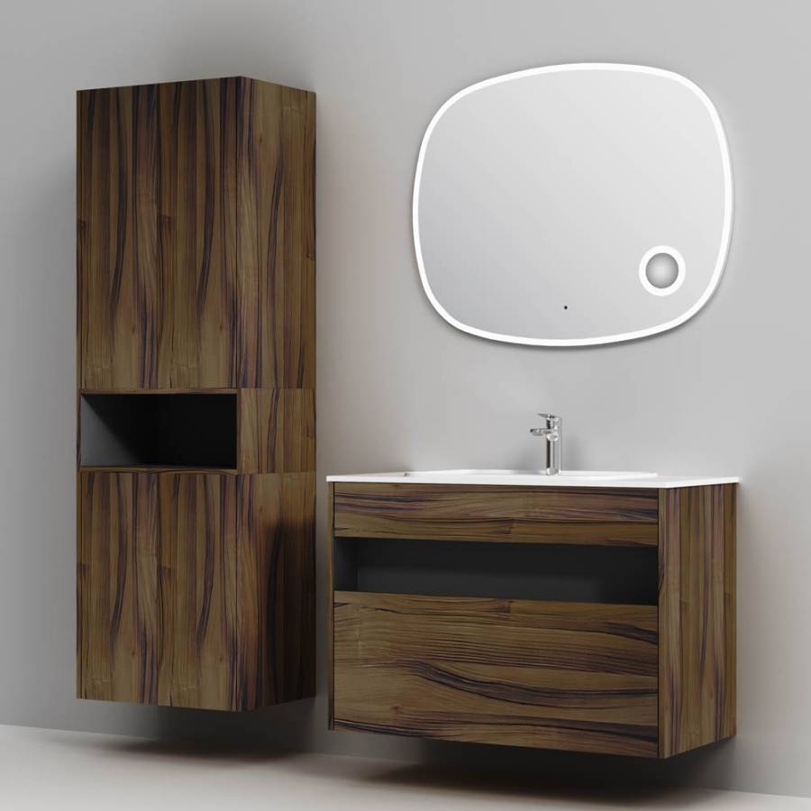 База под раковину с нишей и 1 ящиком, 100 см, дуб крафт, универсальная M8FFUX1001OF База под раковину с нишей и 1 ящиком, 100 см, дуб крафт, универсальная M8FFUX1001OF