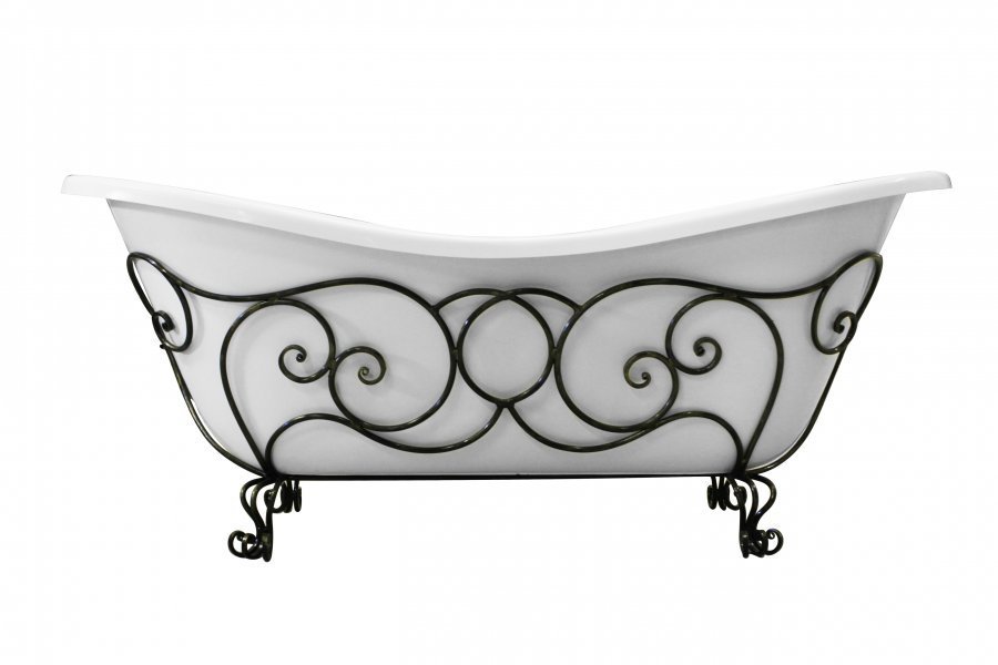 Кованая подставка для ванны "Бостон" (патина) Кованая подставка для ванны "Бостон" (патина)