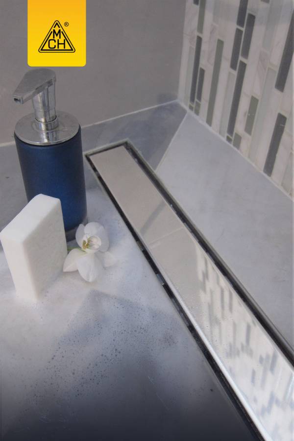 Душевой лоток 35 см Creto Uni CRE-350 UH с решеткой, хром Душевой лоток 35 см Creto Uni CRE-350 UH с решеткой, хром