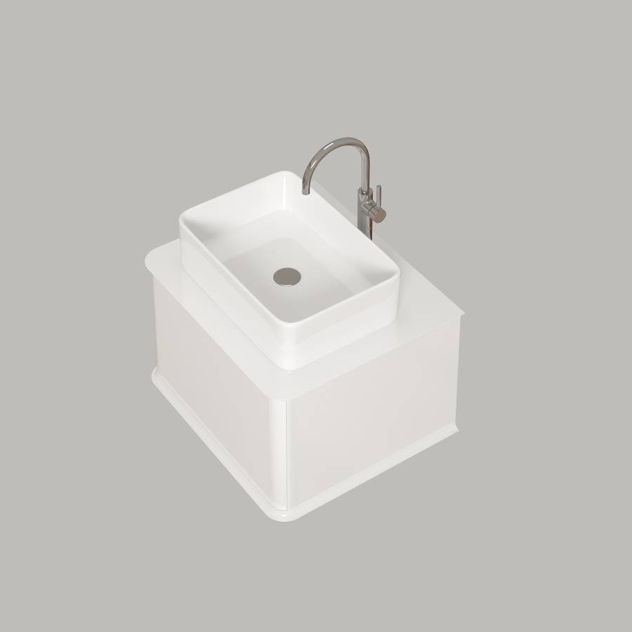 Тумба под раковину Creto Stella 60 см белый глянец, 16-CRE35/60 Тумба под раковину Creto Stella 60 см белый глянец, 16-CRE35/60