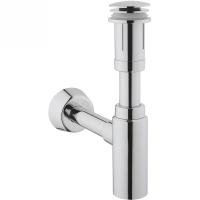 Набор донный клапан и сифон для раковины, хром