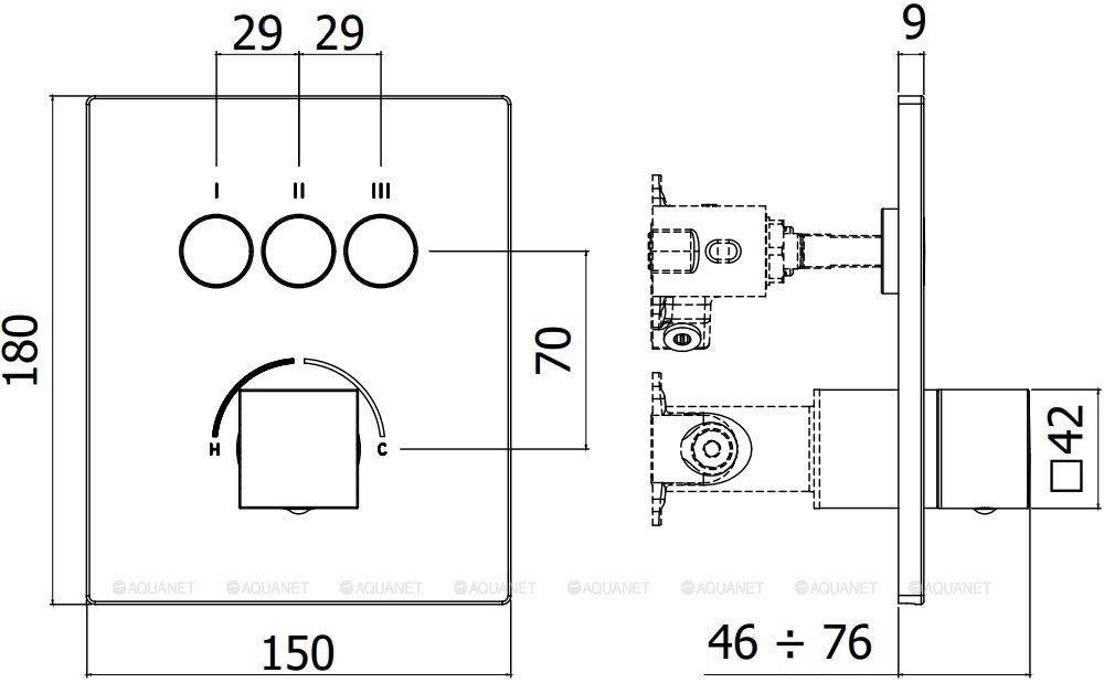 Смеситель для душа Paffoni Compact Box CPM519CR Смеситель для душа Paffoni Compact Box CPM519CR