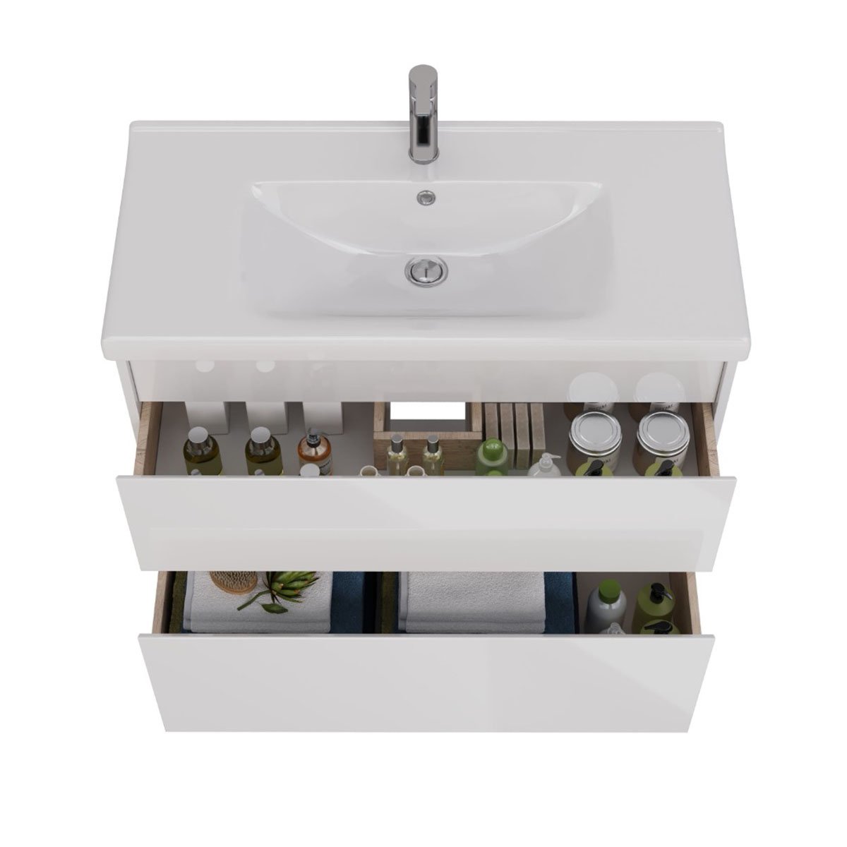 Тумба Lemark COMBI 100см под 1 раковину, подвесная/напольная, 2 ящика, цвет корпуса, фасада: Белый глянец Тумба Lemark COMBI 100см под 1 раковину, подвесная/напольная, 2 ящика, цвет корпуса, фасада: Белый глянец