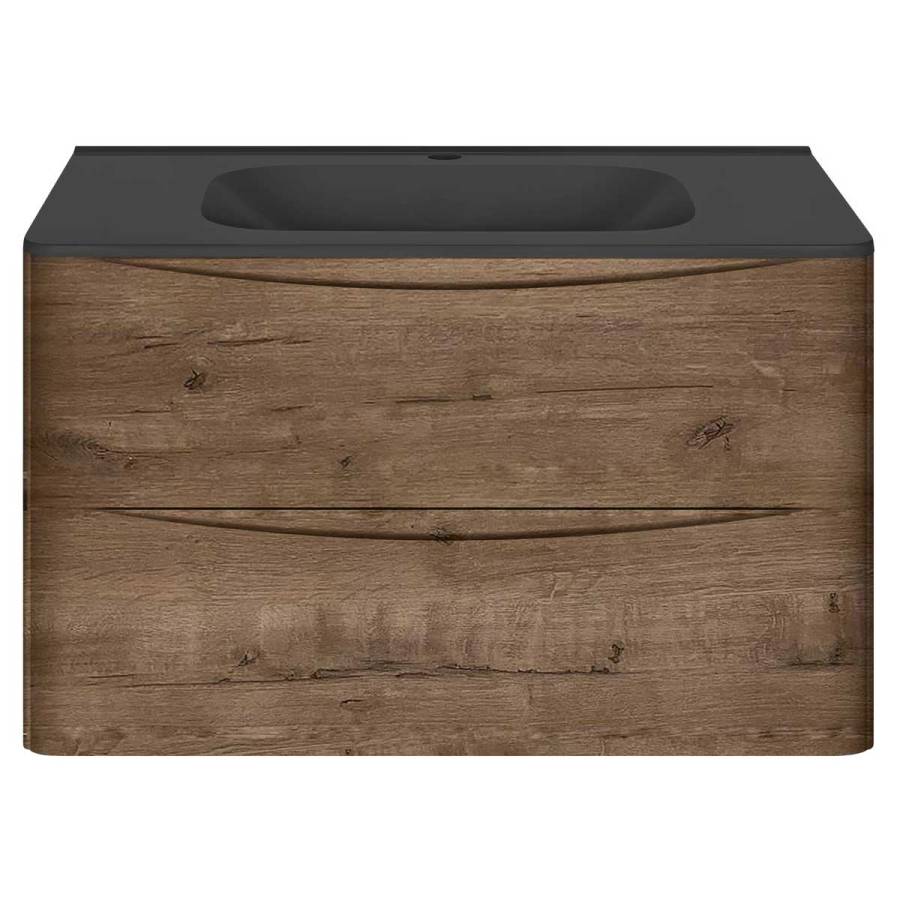 База под раковину Paola 800 подвесная, 2 выкатных ящика soft close, V.Oak База под раковину Paola 800 подвесная, 2 выкатных ящика soft close, V.Oak