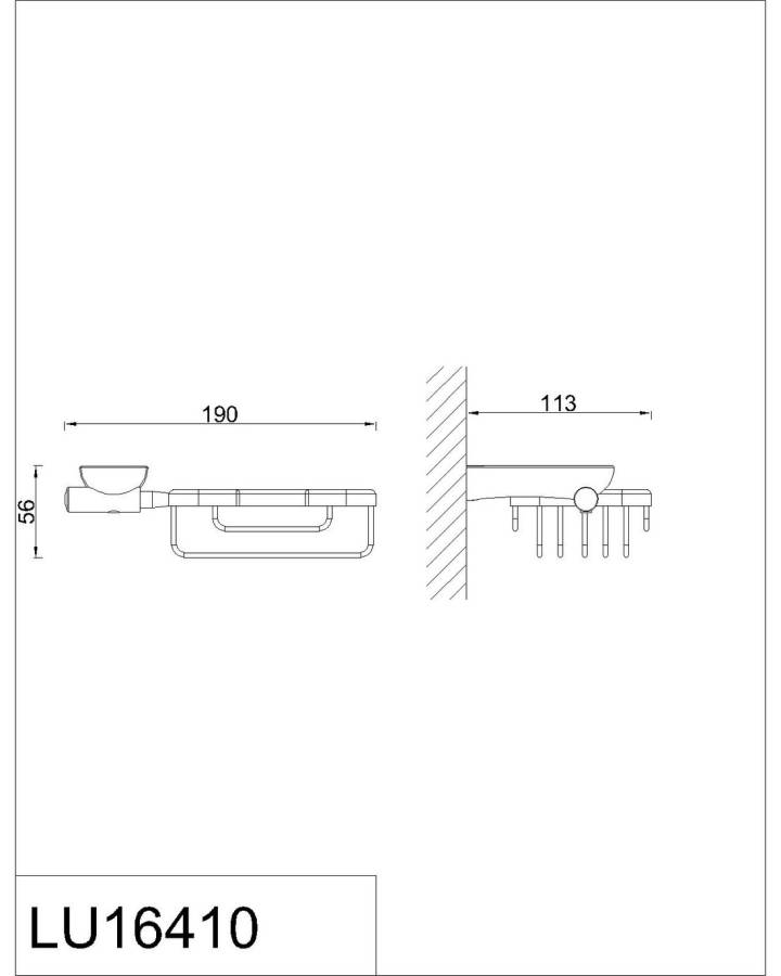 Мыльница решетка RUSH Luson (LU16410) Мыльница решетка RUSH Luson (LU16410)
