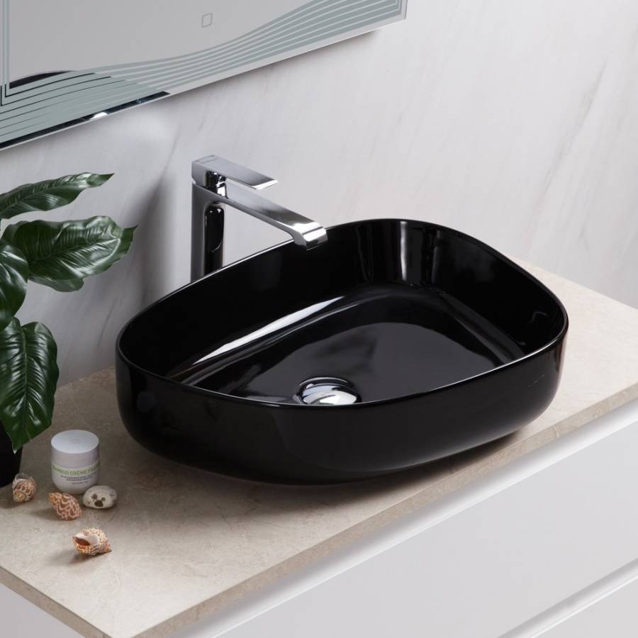 Раковина керамическая накладная черная BB1435-NERO, 550x400x140 Раковина керамическая накладная черная BB1435-NERO, 550x400x140