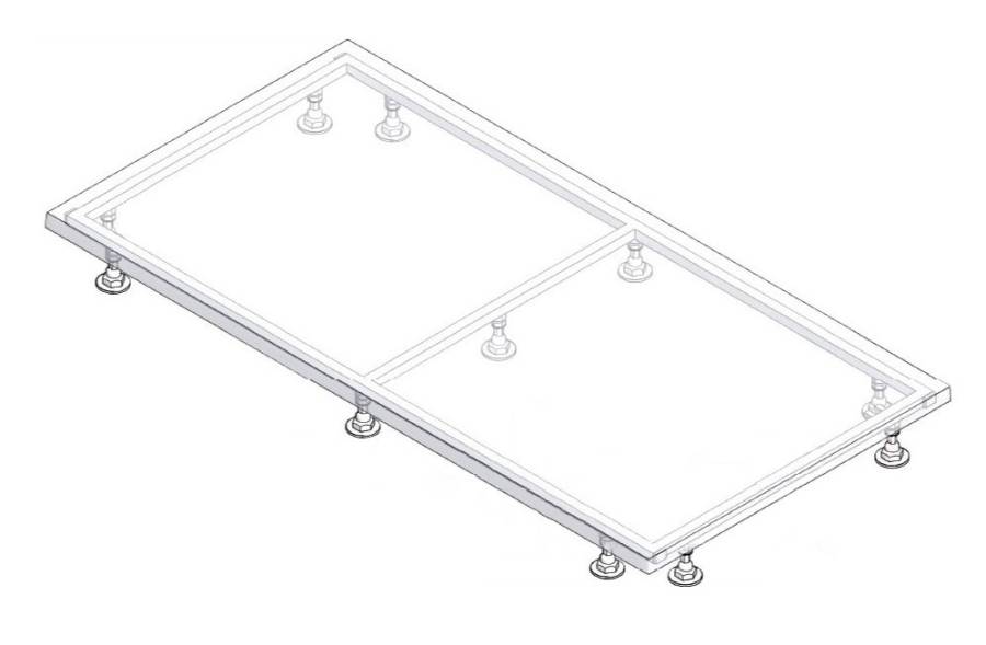 Каркас для поддона Creto Ares, Scala 100x80 Каркас для поддона Creto Ares, Scala 100x80