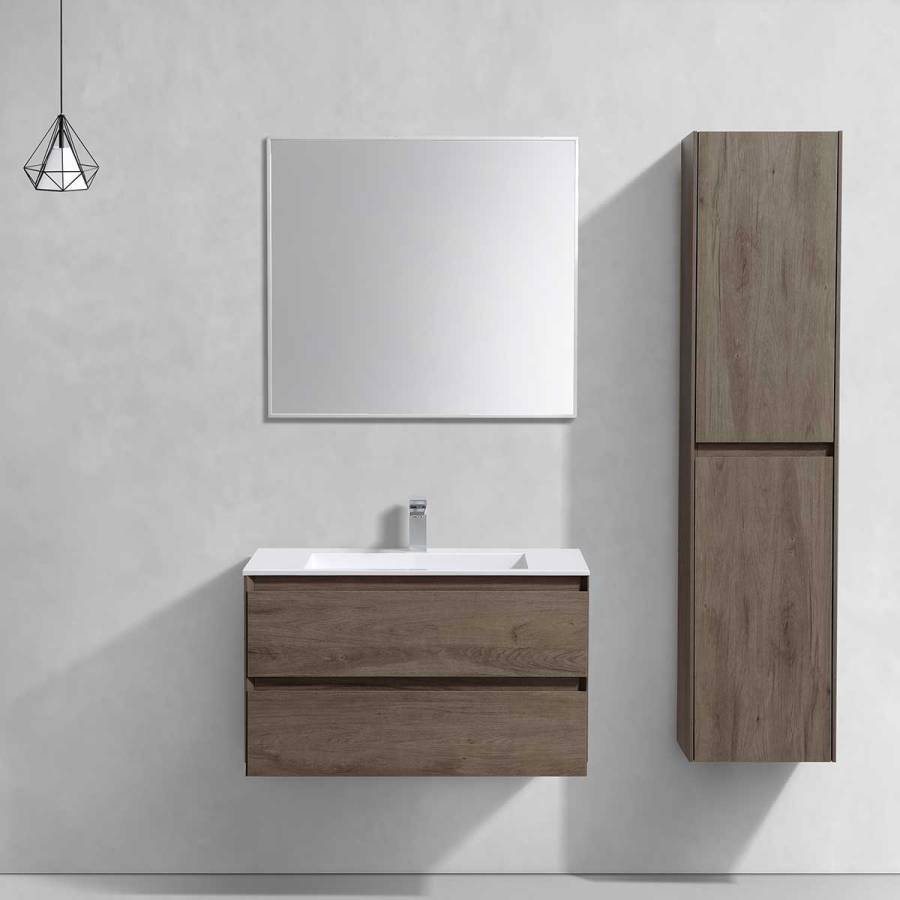 База под раковину Luka 800 подвесная, 2 выкатных ящика soft-close, R.Oak База под раковину Luka 800 подвесная, 2 выкатных ящика soft-close, R.Oak