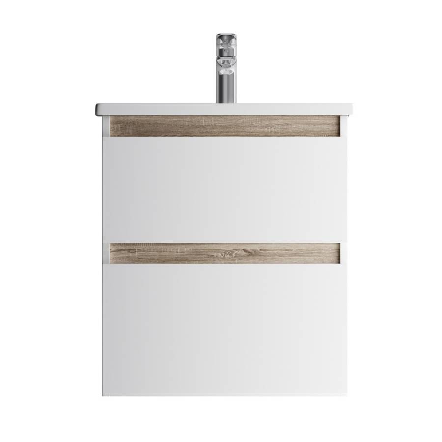 M85AFHX0552WG X-Joy, База под раковину, подвесная, 55 см, 2 ящика, Белый глянец M85AFHX0552WG X-Joy, База под раковину, подвесная, 55 см, 2 ящика, Белый глянец