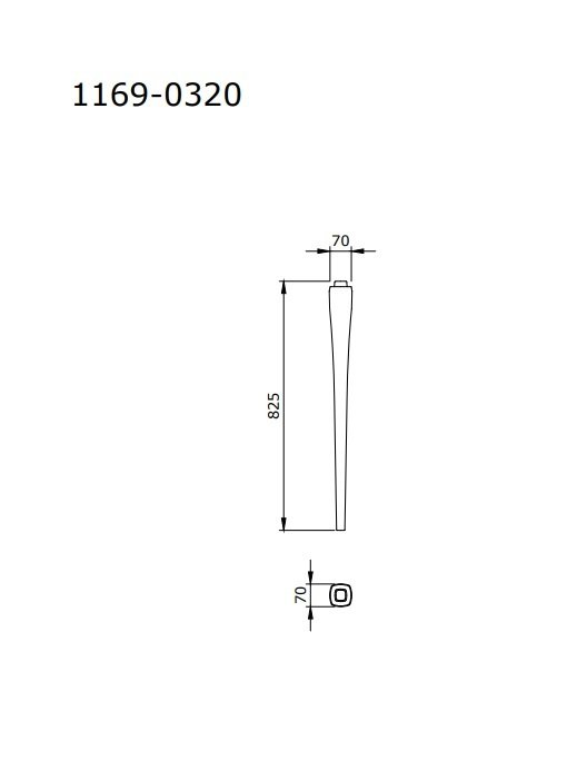 Ножка для раковины Bocchi Lavita 1169-014-0320 кремовая, шт Ножка для раковины Bocchi Lavita 1169-014-0320 кремовая, шт