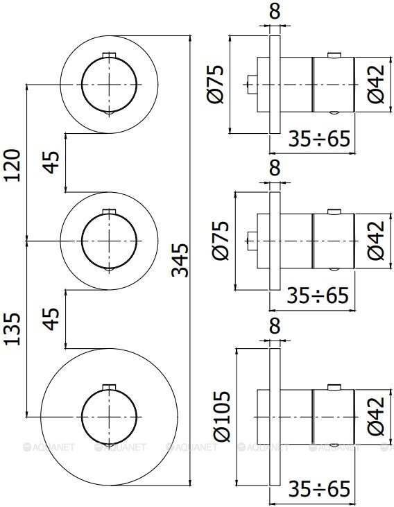 Смеситель для ванны с душем Paffoni Modular Box MDE018ST Смеситель для ванны с душем Paffoni Modular Box MDE018ST
