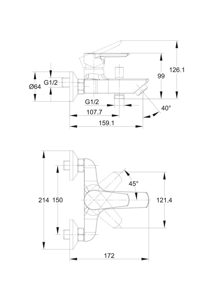 Комплект для ванны VERO 2 в 1 (VERO + CARI) Комплект для ванны VERO 2 в 1 (VERO + CARI)