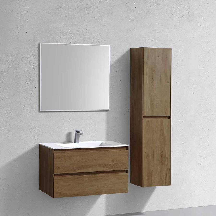 База под раковину Luka 800 подвесная, 2 выкатных ящика soft-close, T.Oak База под раковину Luka 800 подвесная, 2 выкатных ящика soft-close, T.Oak