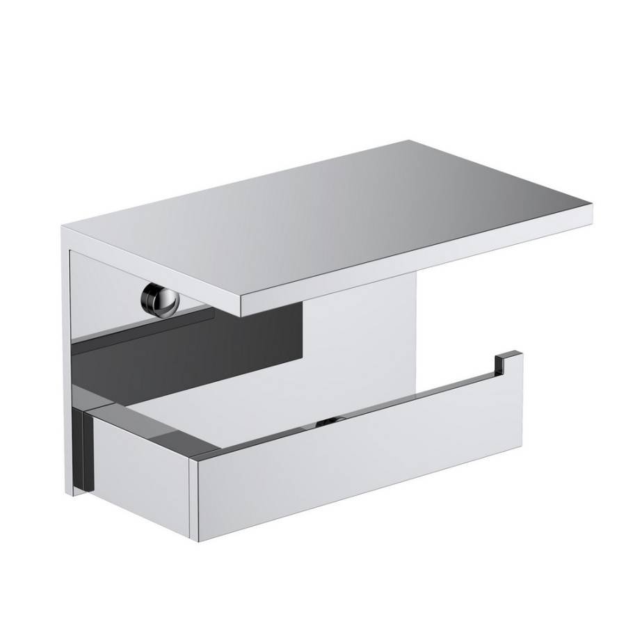 Бумагодержатель с полкой для телефона Timo Petruma 15243/00 хром Бумагодержатель с полкой для телефона Timo Petruma 15243/00 хром