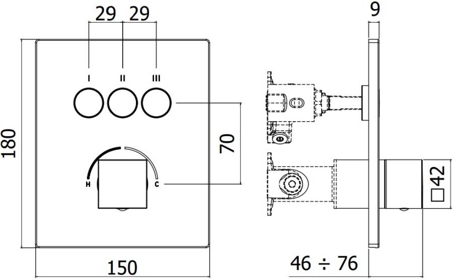 Смеситель для душа Paffoni Compact Box CPM519ST Смеситель для душа Paffoni Compact Box CPM519ST