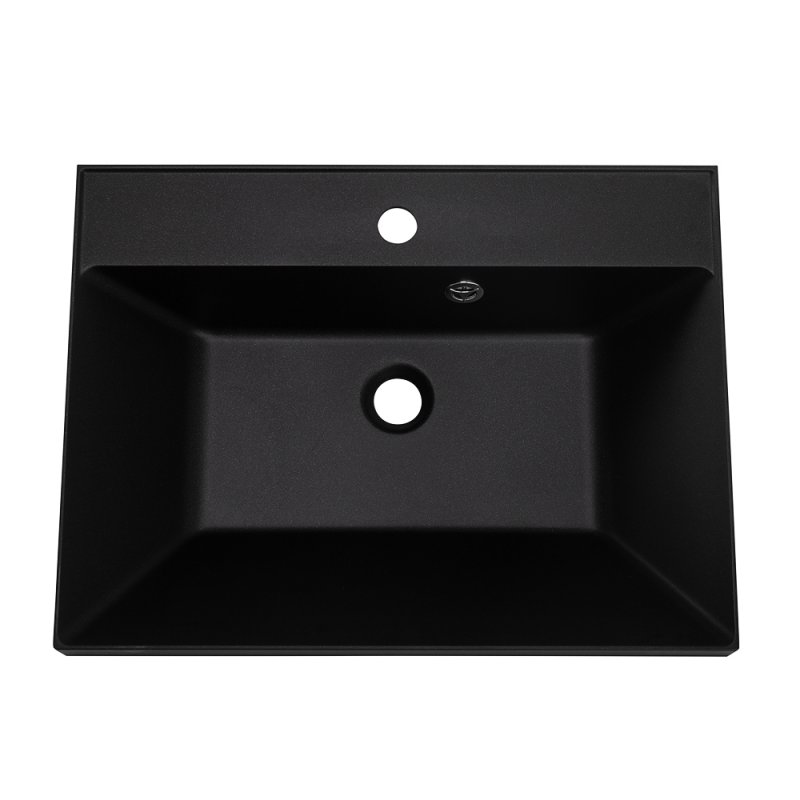 Раковина из искусственного камня BelBagno BB600/450-LV-ART-AST-NERO Раковина из искусственного камня BelBagno BB600/450-LV-ART-AST-NERO