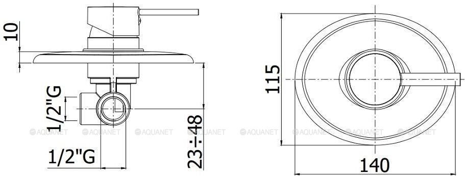 Смеситель для душа Paffoni Berry BR010CR (с внутренней частью) Смеситель для душа Paffoni Berry BR010CR (с внутренней частью)
