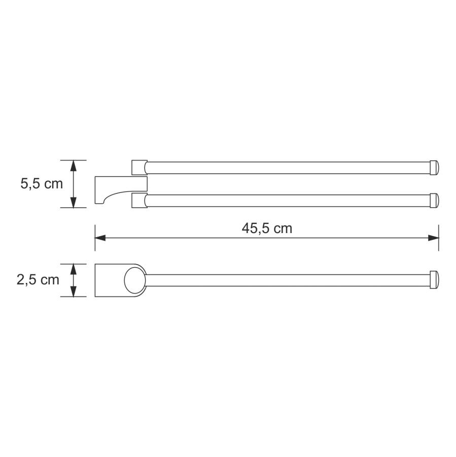 Kammel K-8331 Держатель полотенец двойной Kammel K-8331 Держатель полотенец двойной