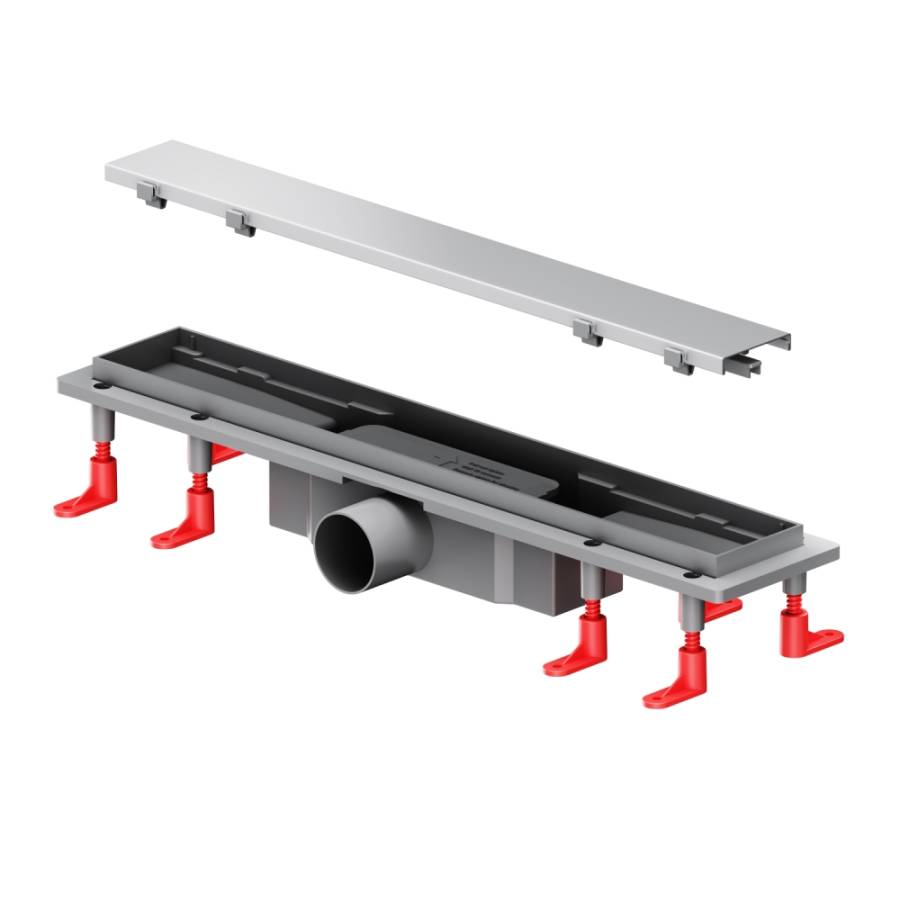 W02SC-U11-050-04SB PrimeFlow Трап для душа линейный универс затвор Tile 50см цвет сталь мат W02SC-U11-050-04SB PrimeFlow Трап для душа линейный универс затвор Tile 50см цвет сталь мат