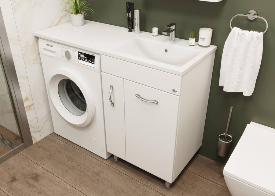 Тумба Onika Нави 60 напольная, под стиральную машину, белая (ум.Onika 120) Тумба Onika Нави 60 напольная, под стиральную машину, белая (ум.Onika 120)